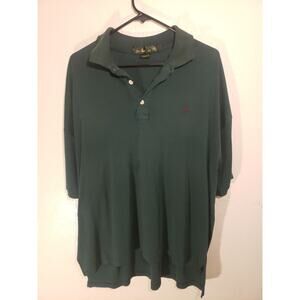 VTG 90s Knights Of The Round Table Logo Polo Golf Shirt Mens XL Green